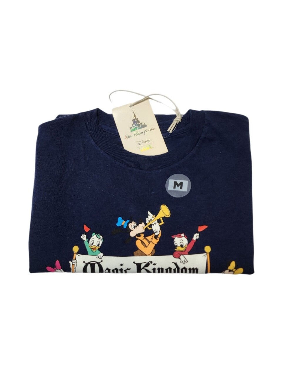 Disney VANS - KIDS Navy Blue Magic Kingdom T-Shirt - WDW 50th - Size M - NWT - Picture 7 of 7